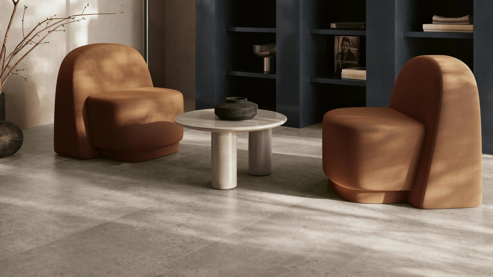 Serenissima Concreta 1081646 Vloertegel 1200X1200 Ecru 9,5Mm Mat Ret.R10 - Mozaiektegel.com