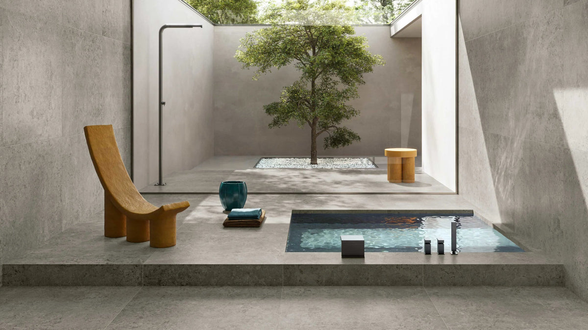 Serenissima Concreta 1081647 Floor Tile 1200X1200 Titanio 9,5Mm Matt R
