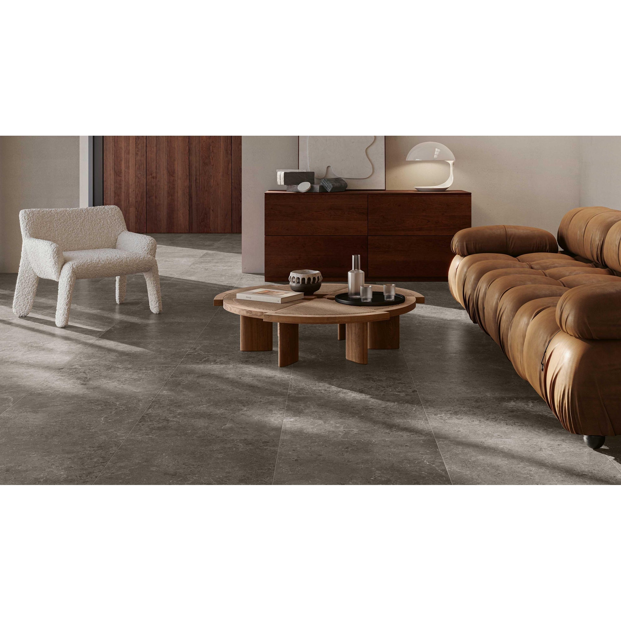 Serenissima Concreta 1081651 Vloertegel 600X600 Antracite 9,5Mm Mat Ret.R10 - Mozaiektegel.com