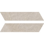 Serenissima Eclettica 1082447 Chevron 117X523 DX/SX Argent 9,5mm Mat Ret.R10 - Mozaiektegel.com