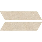 Serenissima Eclettica 1082448 Chevron 117X523 DX/SX Beige 9,5mm Mat Ret.R10 - Mozaiektegel.com