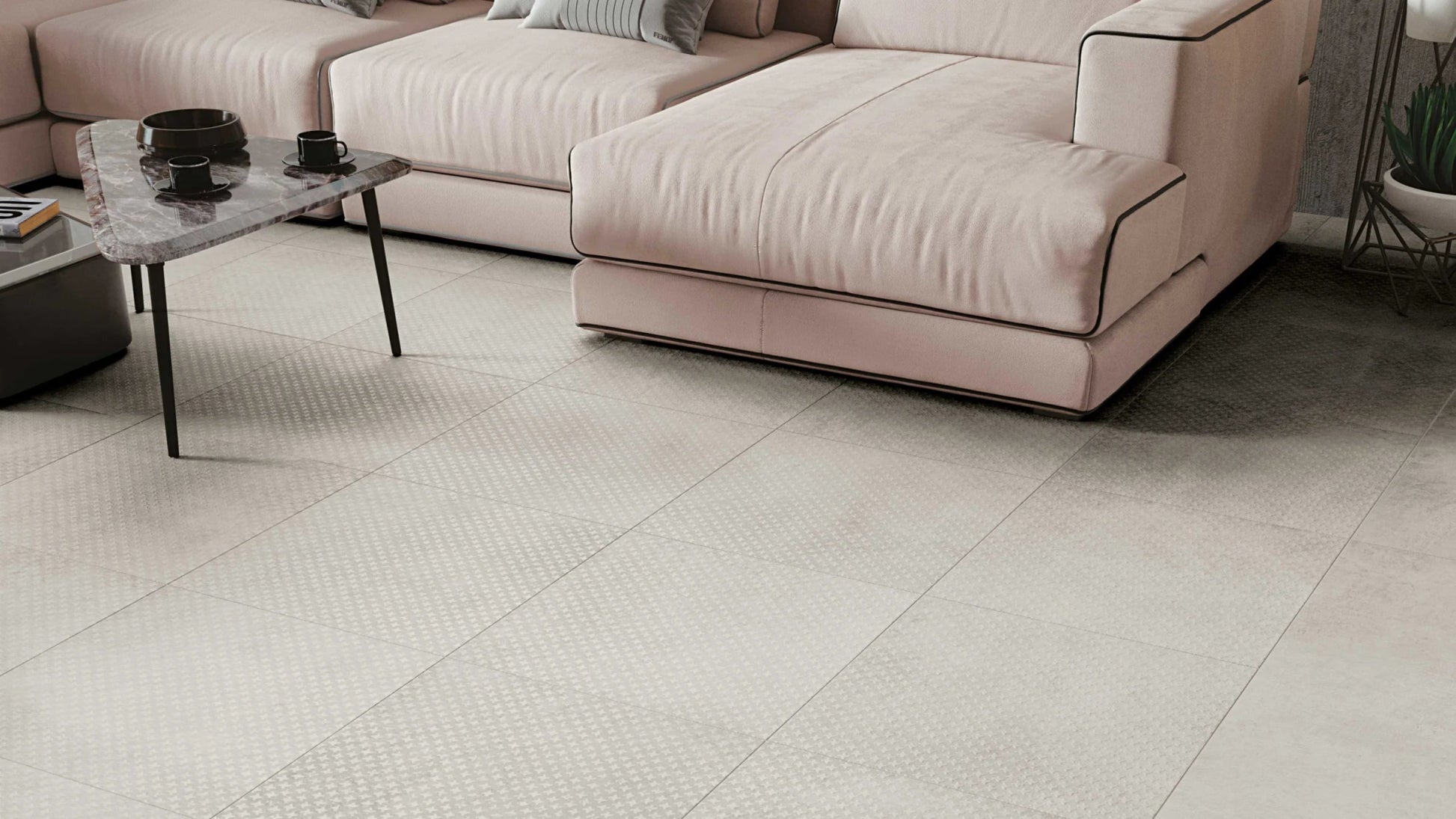 Serenissima Evoca 1064908 Vloertegel 1000X1000 Cenere 8,5mm Mat Ret.R11 - Mozaiektegel.com