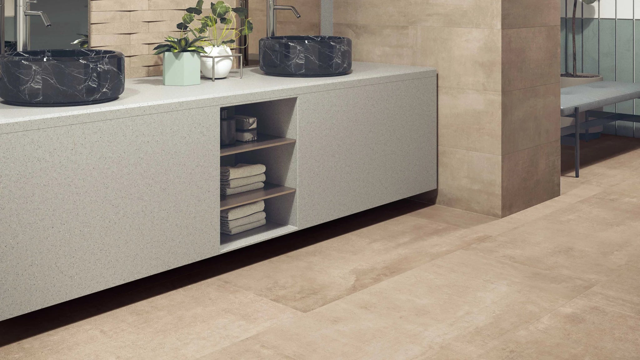 Serenissima Evoca 1064918 Vloertegel 500X1000 Ambra 8,5mm Mat Ret.R10 - Mozaiektegel.com