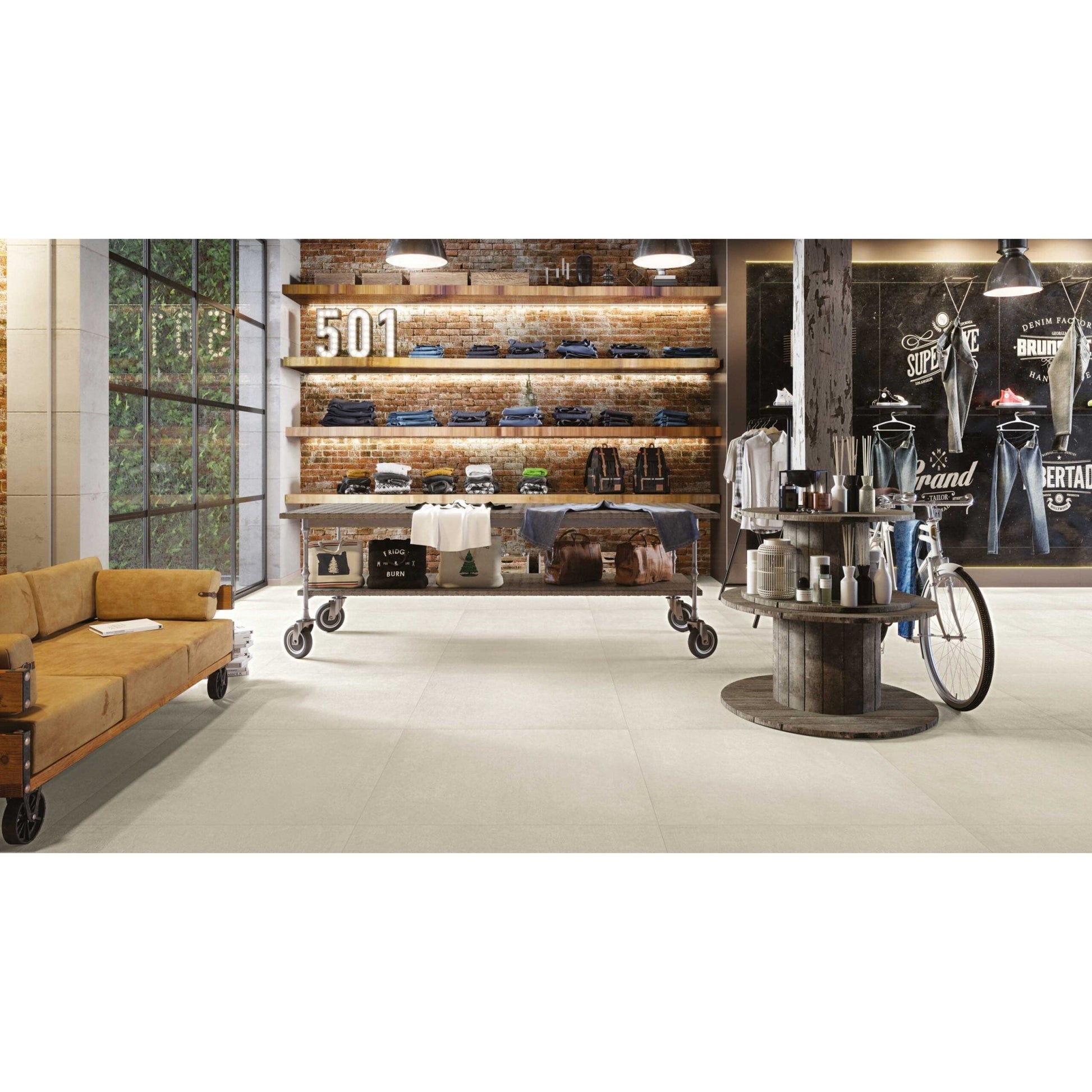 Serenissima Evoca 1064959 Vloertegel 300X600 Avorio 10mm Mat Ret.R10 - Mozaiektegel.com