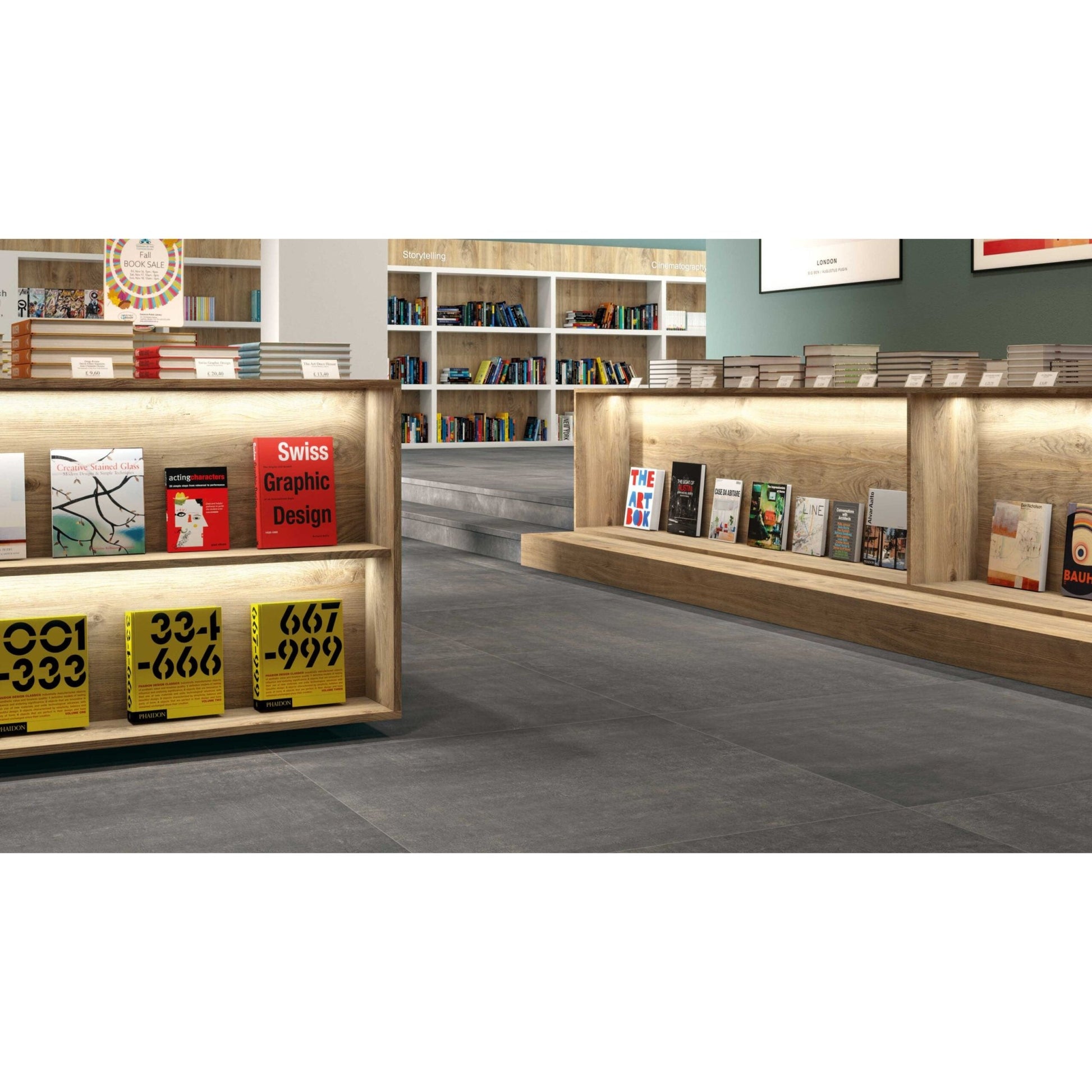 Serenissima Evoca 1064960 Vloertegel 300X600 Grafite 10mm Mat Ret.R10 - Mozaiektegel.com