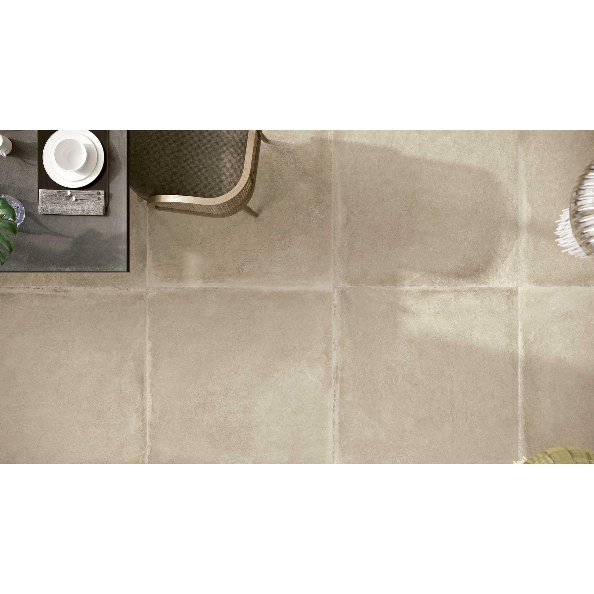 Serenissima Materica 1075359 Vloertegel 300X600 Ecru 10mm Mat Ret.R10 - Mozaiektegel.com