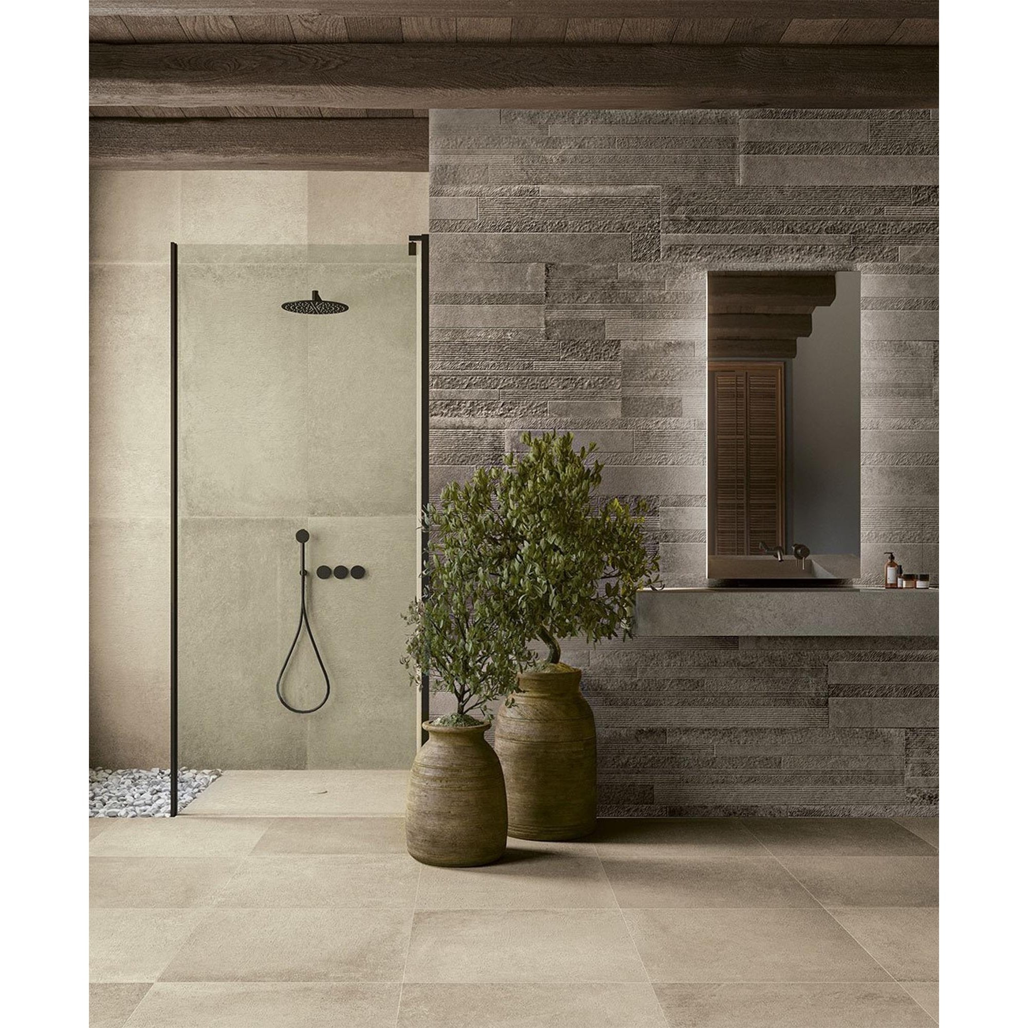 Serenissima Materica 1075359 Vloertegel 300X600 Ecru 10mm Mat Ret.R10 - Mozaiektegel.com