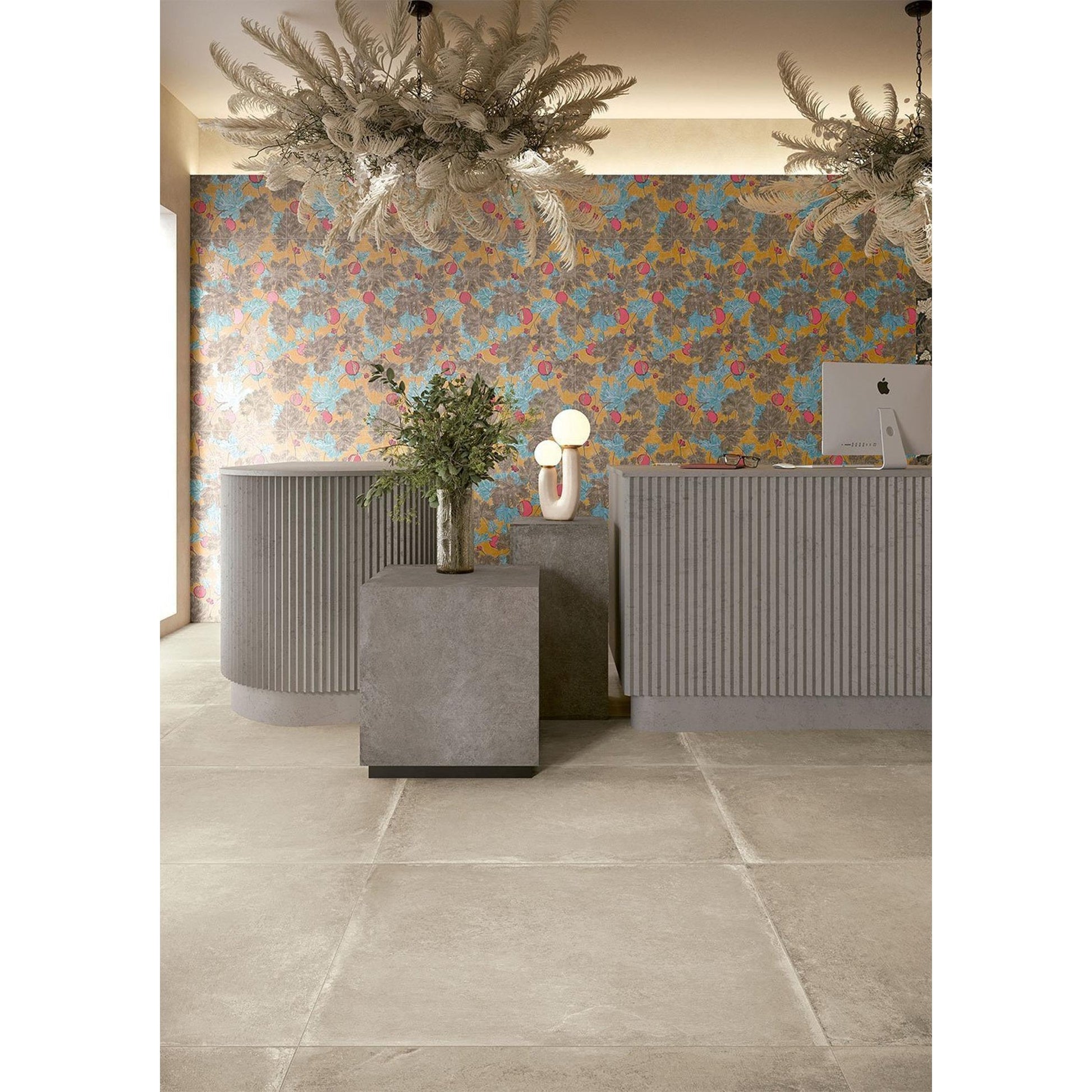 Serenissima Materica 1075369 Vloertegel 1000X1000 Ecru 8,5mm Mat Ret.R10 - Mozaiektegel.com