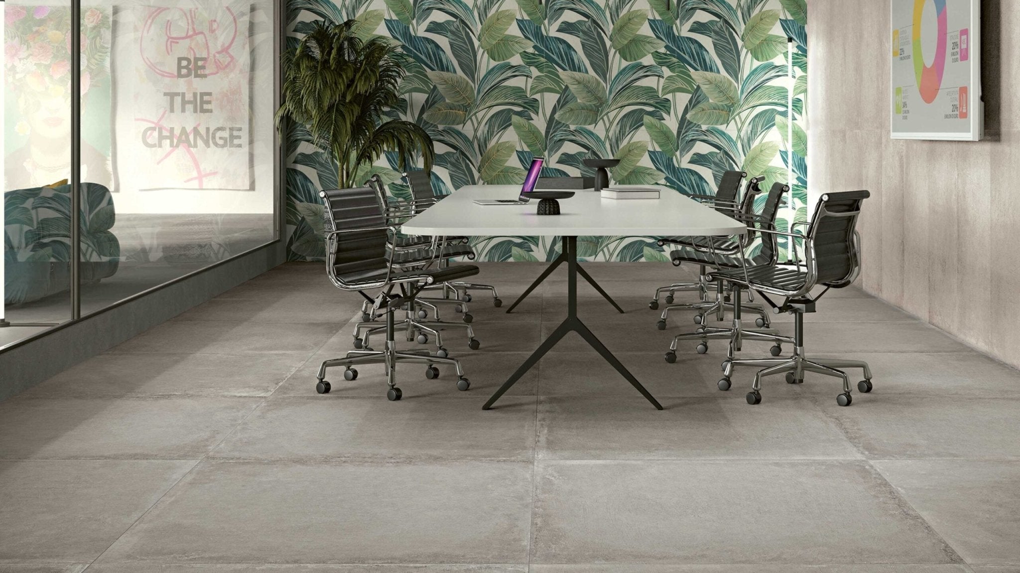 Serenissima Materica 1075372 Vloertegel 1000X1000 Platino 8,5mm Mat Ret.R10 - Mozaiektegel.com