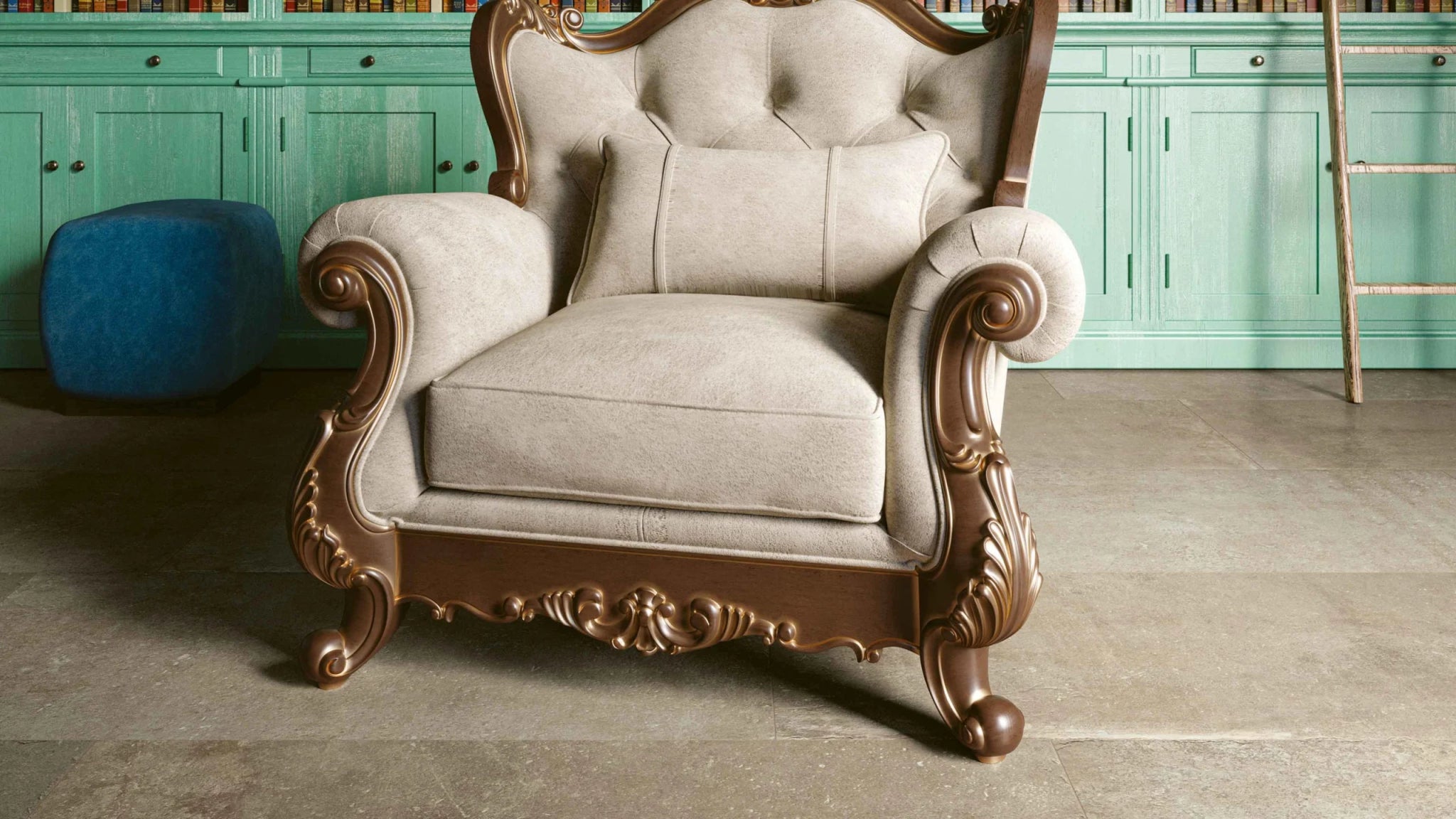 Serenissima Promenade 1067736 Vloertegel 600X1200 Tan 10mm Mat Ret.R10 - Mozaiektegel.com