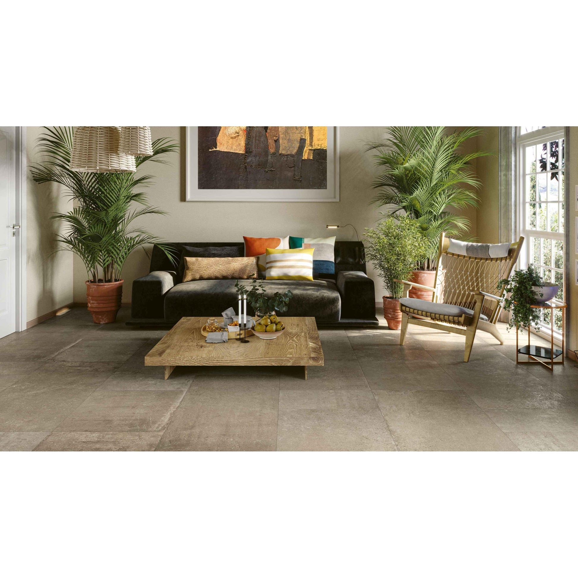 Serenissima Promenade 1067753 Vloertegel 600X600 Tan 10mm Mat Ret.R10 - Mozaiektegel.com