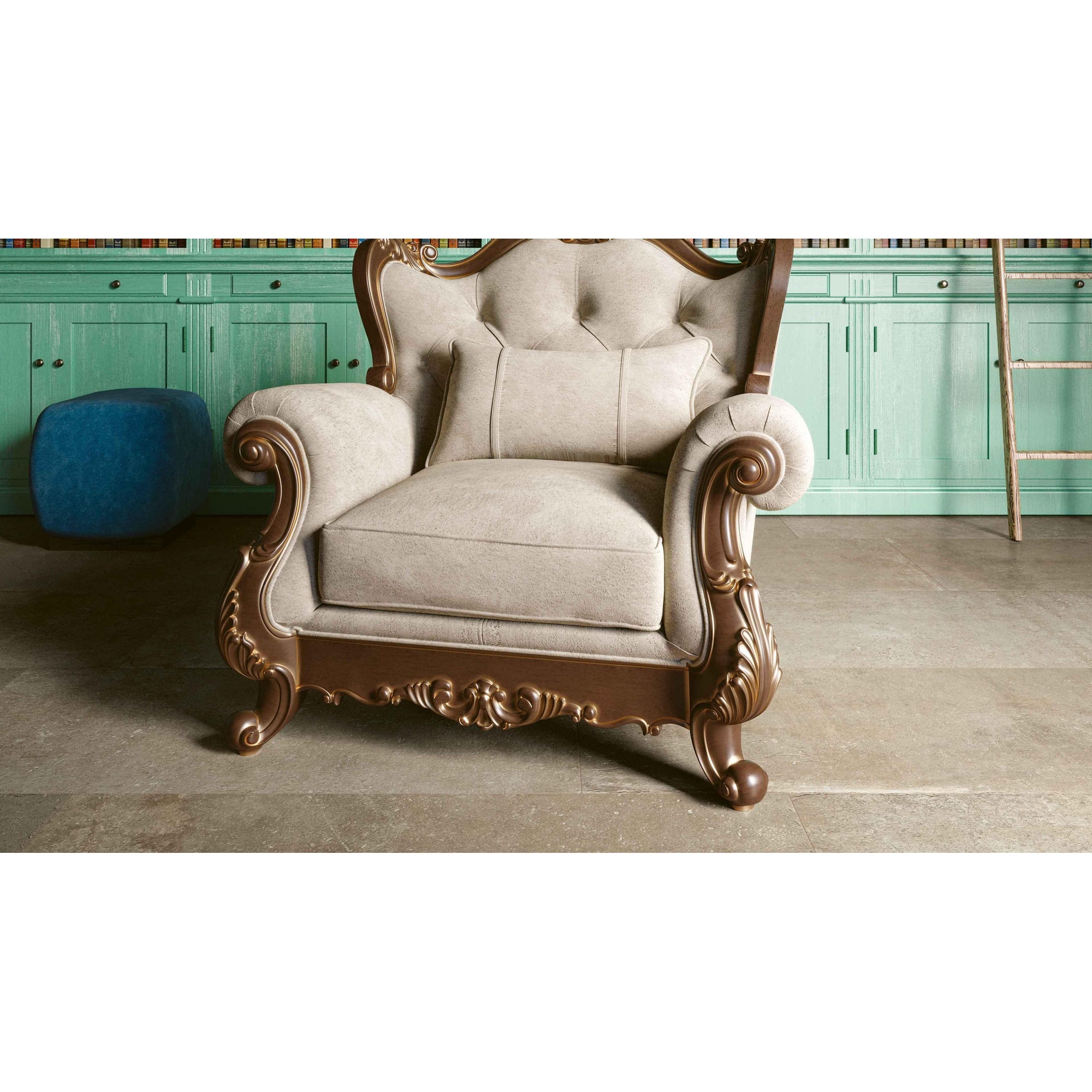 Serenissima Promenade 1068036 Vloertegel 1000X1000 Tan 8,5mm Mat Ret.R10 - Mozaiektegel.com