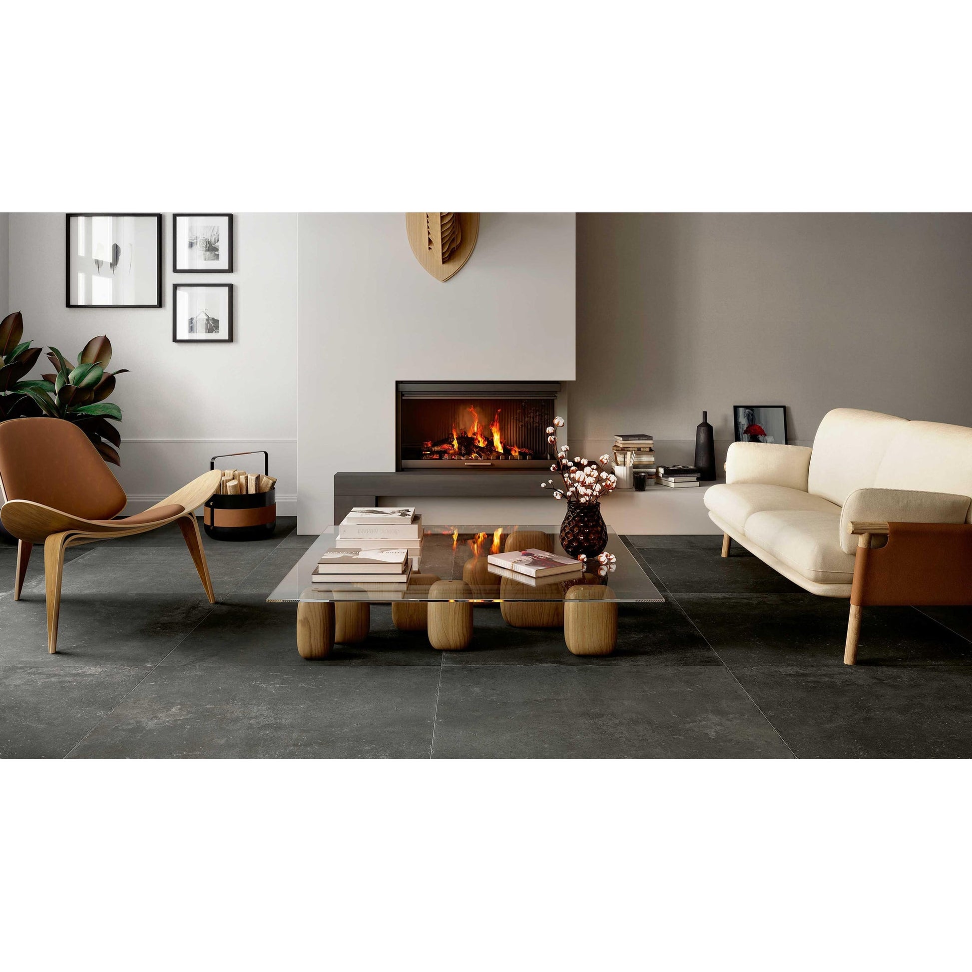 Serenissima Promenade 1069854 Vloertegel 300X600 Ebano 10mm Mat Ret.R10 - Mozaiektegel.com