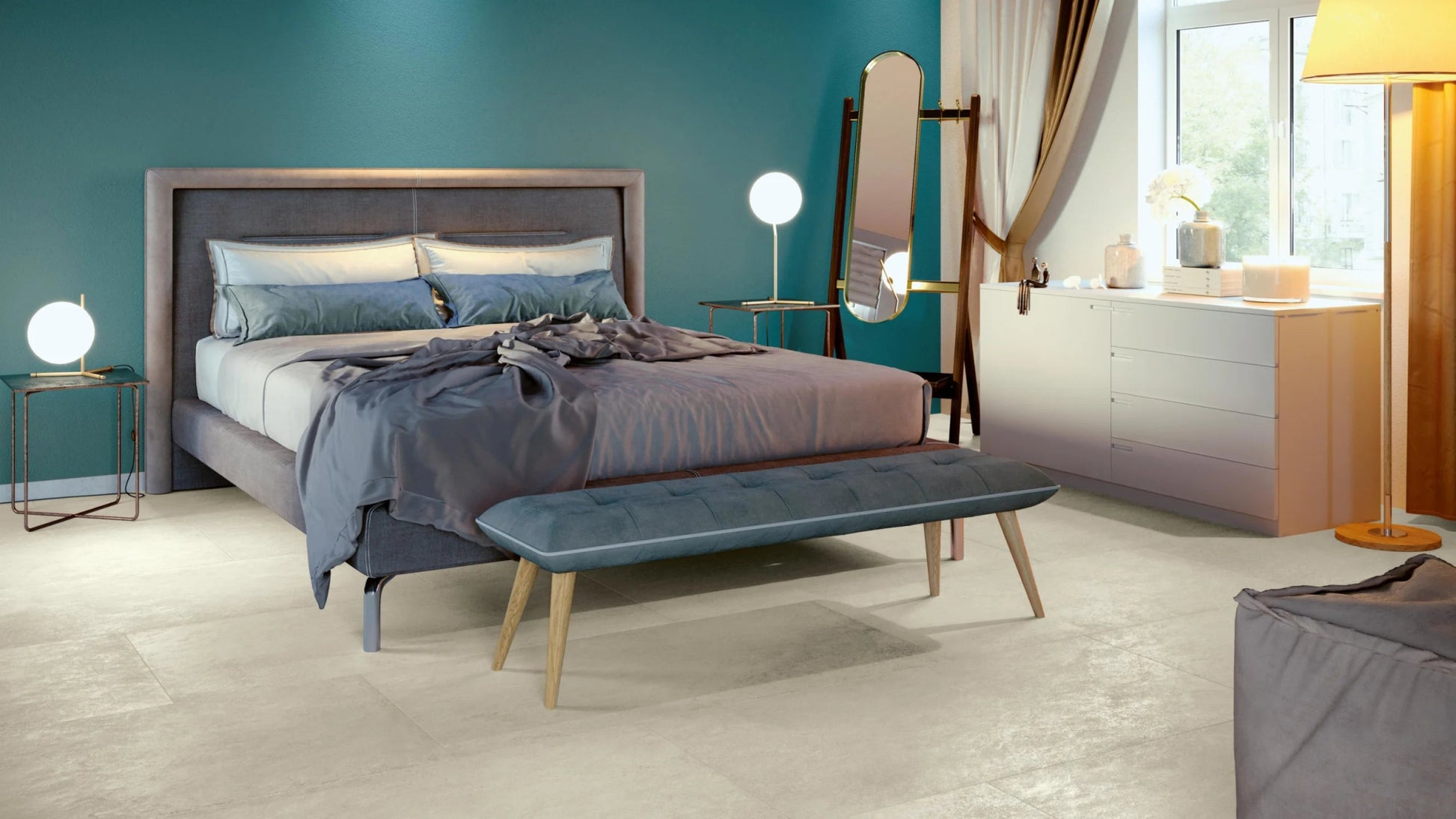 Serenissima Studio 50 1068440 Vloertegel 1000X1000 Sabbia 19mm Mat Ret.R10 - Mozaiektegel.com