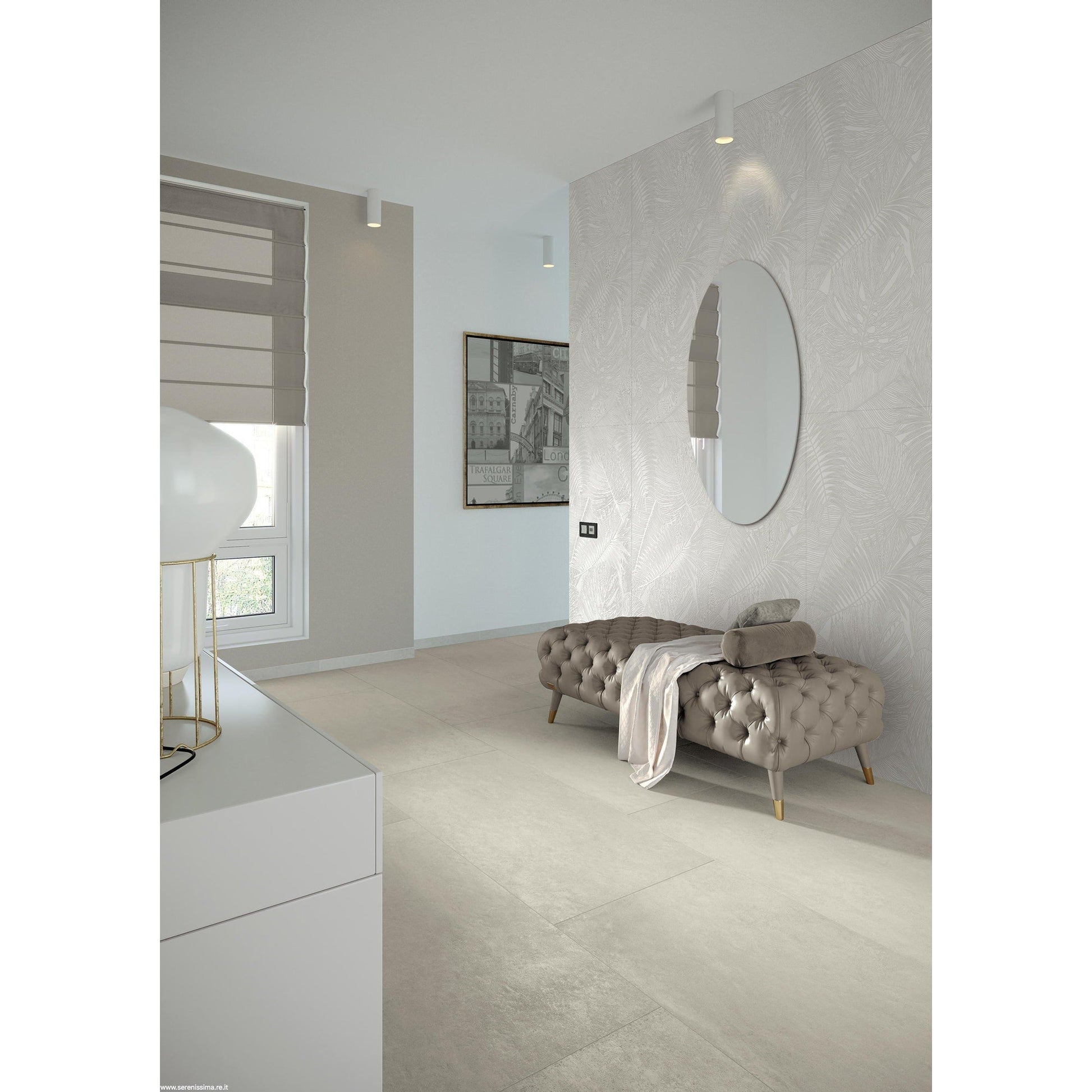 Serenissima Studio 50 1068464 Vloertegel 300X600 Perla 10mm Mat Ret.R10 - Mozaiektegel.com