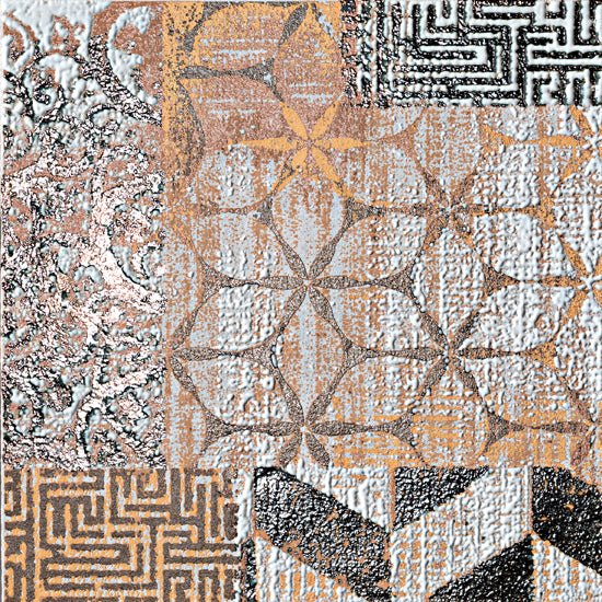 Serenissima Studio 50 1069344 VLtegel Decor 300X300 Roco Red 10mm Mat Ret.R10 - Mozaiektegel.com