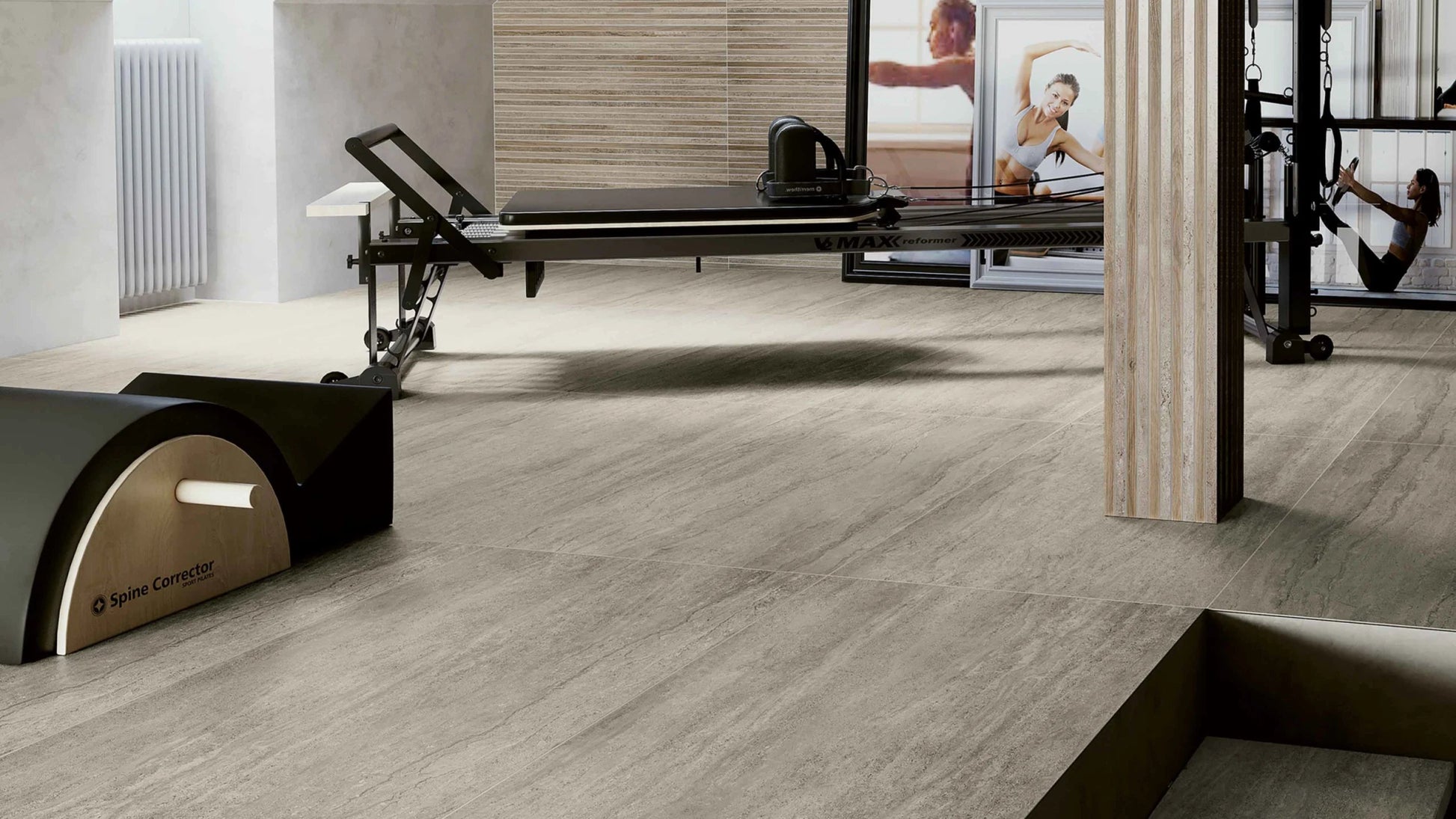 Serenissima Travertini Due 1072942 Vloertegel 600X1200 Greige 10mm Glans Ret. - Mozaiektegel.com