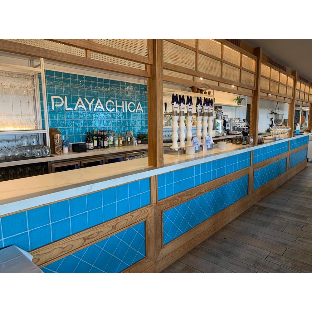 Terre d'Azur Alicante Turquesa Claro 13x13 cm - Mozaiektegel.com