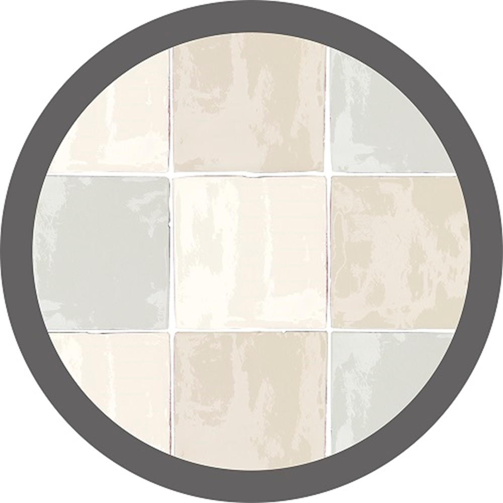 Terre d'Azur Calida Medium  White 13x13 cm - Mozaiektegel.com