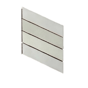 Terre d'Azur Granada Gris Claro - R 6.4x27.5 cm - Mozaiektegel.com