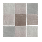 Terre d'Azur Maroc Taupe Mix 11.5x11.5 cm - Mozaiektegel.com