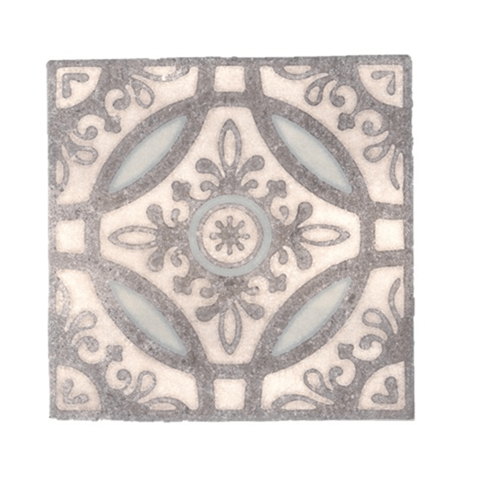 Terre d'Azur Ribiera Decor 20x20cm - Mozaiektegel.com