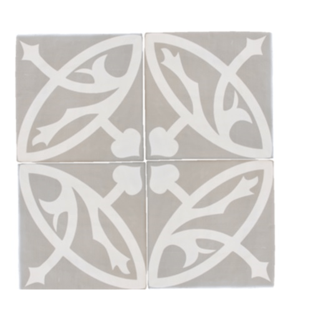 Terre d'Azur Rioja Decor 10 20x20cm - Mozaiektegel.com