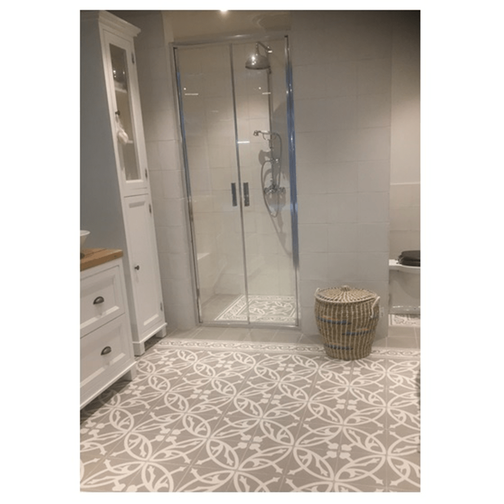 Terre d'Azur Rioja Decor 10 20x20cm - Mozaiektegel.com