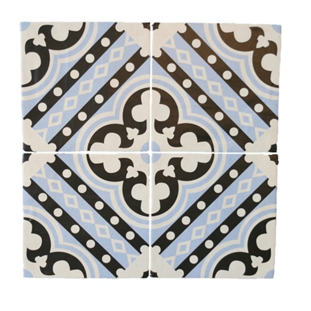 Terre d'Azur Rioja Decor 3 20x20cm - Mozaiektegel.com