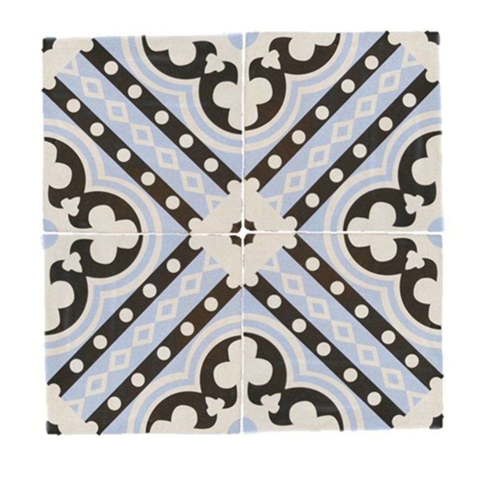 Terre d'Azur Rioja Decor 3 20x20cm - Mozaiektegel.com