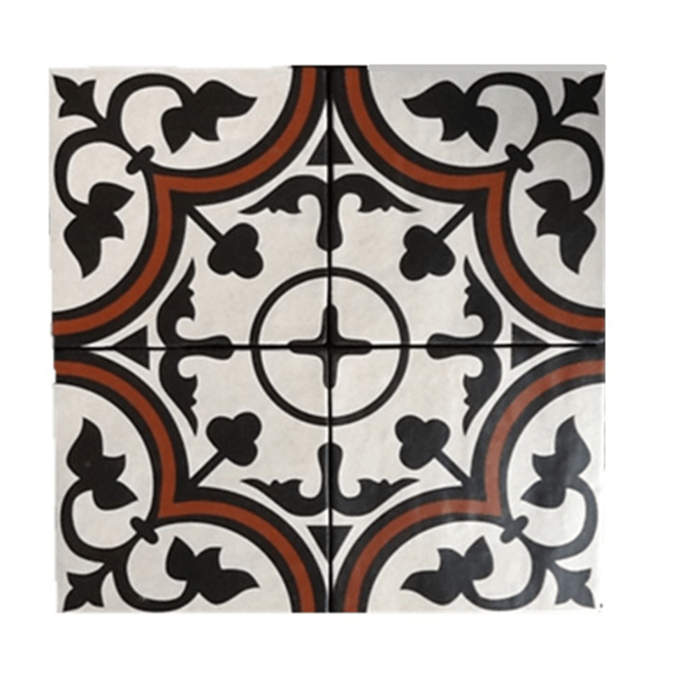 Terre d'Azur Rioja Decor 5 20x20cm - Mozaiektegel.com