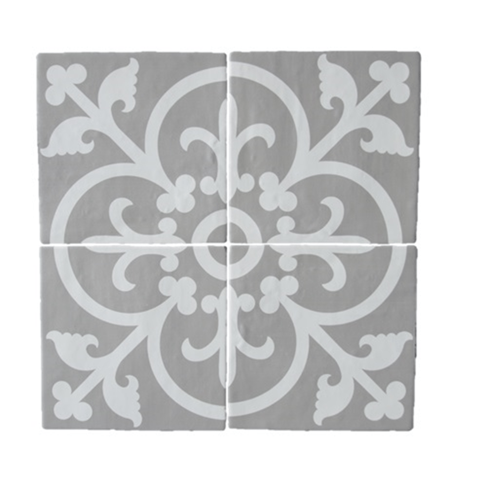 Terre d'Azur Rioja Decor 9 20x20cm - Mozaiektegel.com