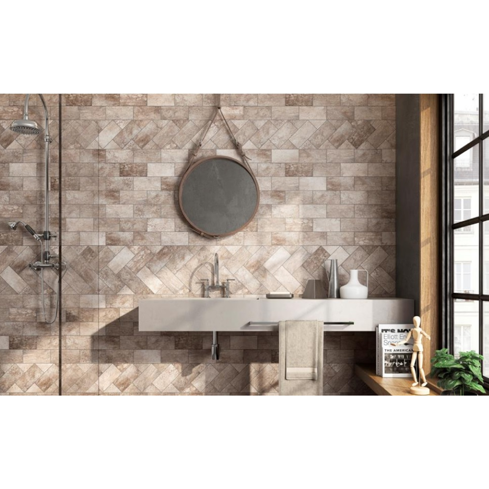 Samora Beige Mat 10x20 cm - Sfeer