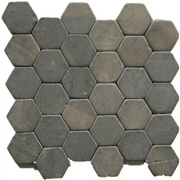 Terre d'Azur Stone Hexagonale Silva Grey 30x30 cm - Mozaiektegel.com