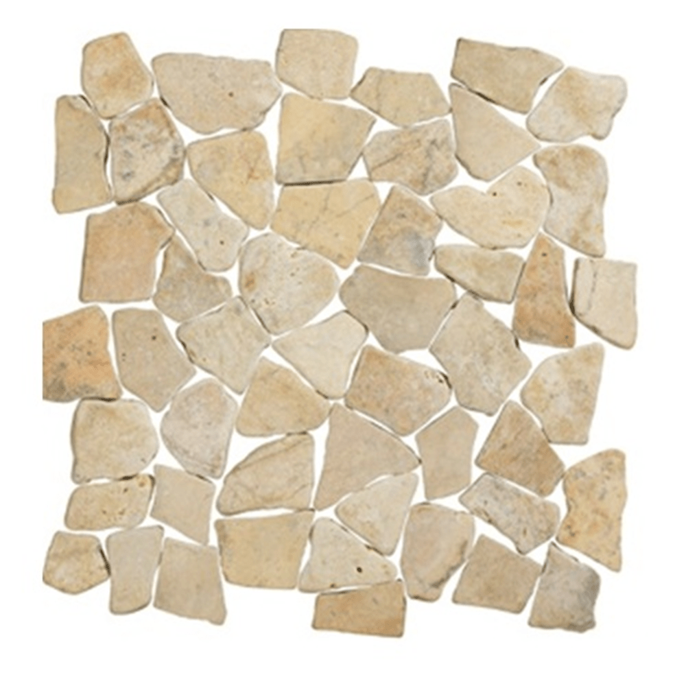 Terre d'Azur Stone - Marble Cream 10x10 cm - Mozaiektegel.com