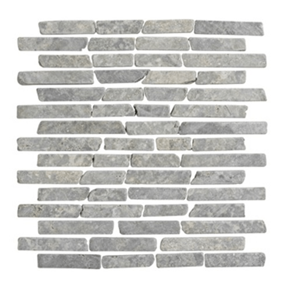 Terre d'Azur Stone - Marble Light Grey/Perla Grey 10x10 cm - Mozaiektegel.com