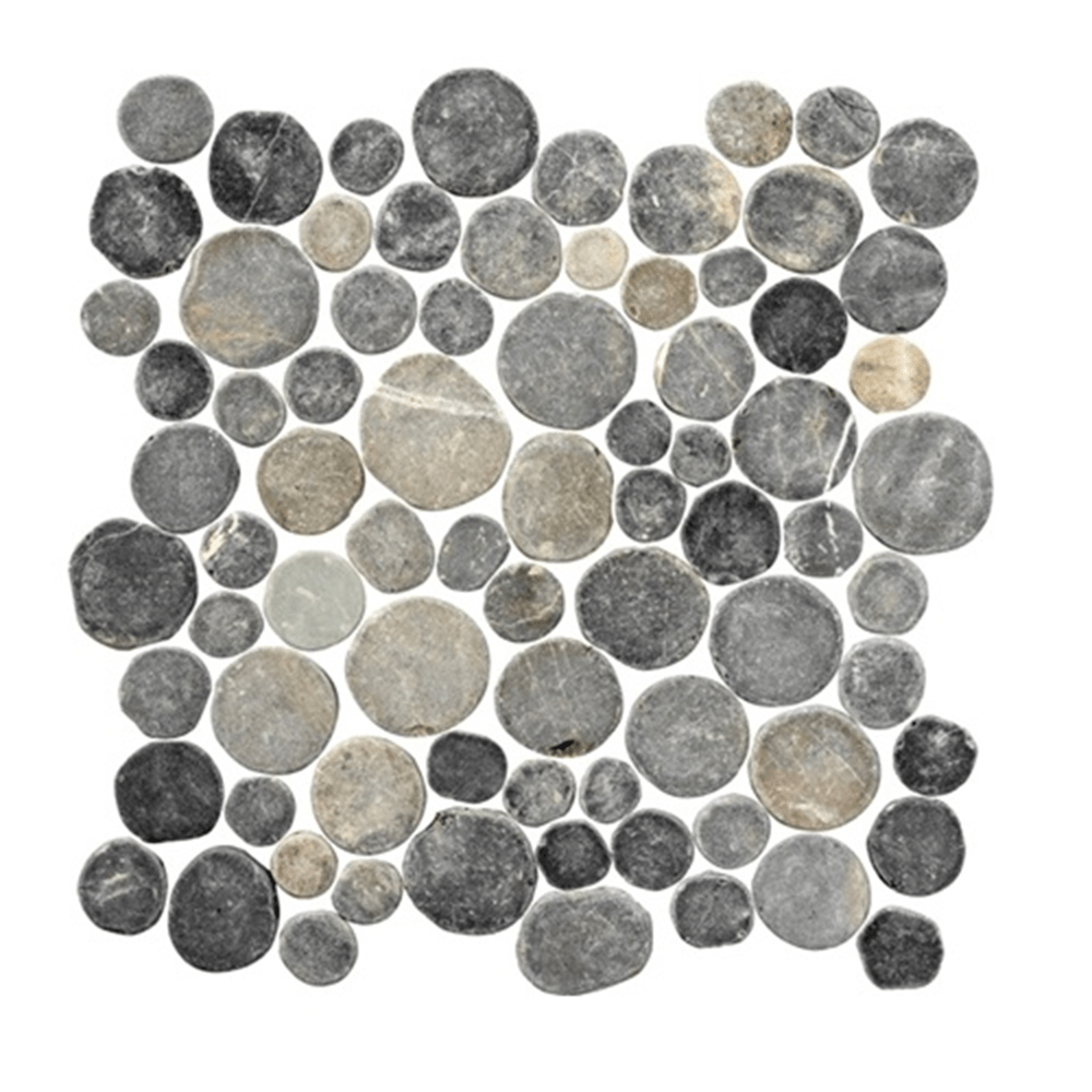 Terre d'Azur Stone - Marble Silva Grey 10x10 cm - Mozaiektegel.com