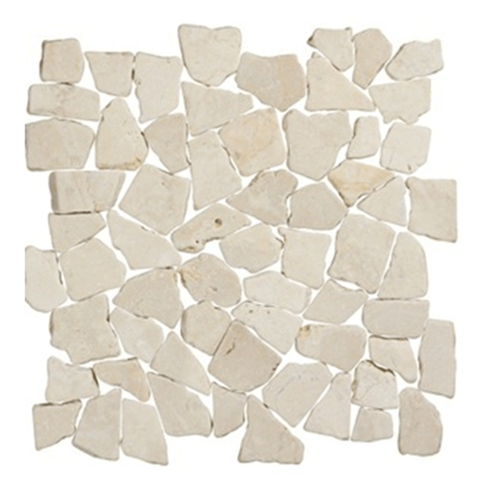 Terre d'Azur Stone - Marble White/Biancone 10x10 cm - Mozaiektegel.com