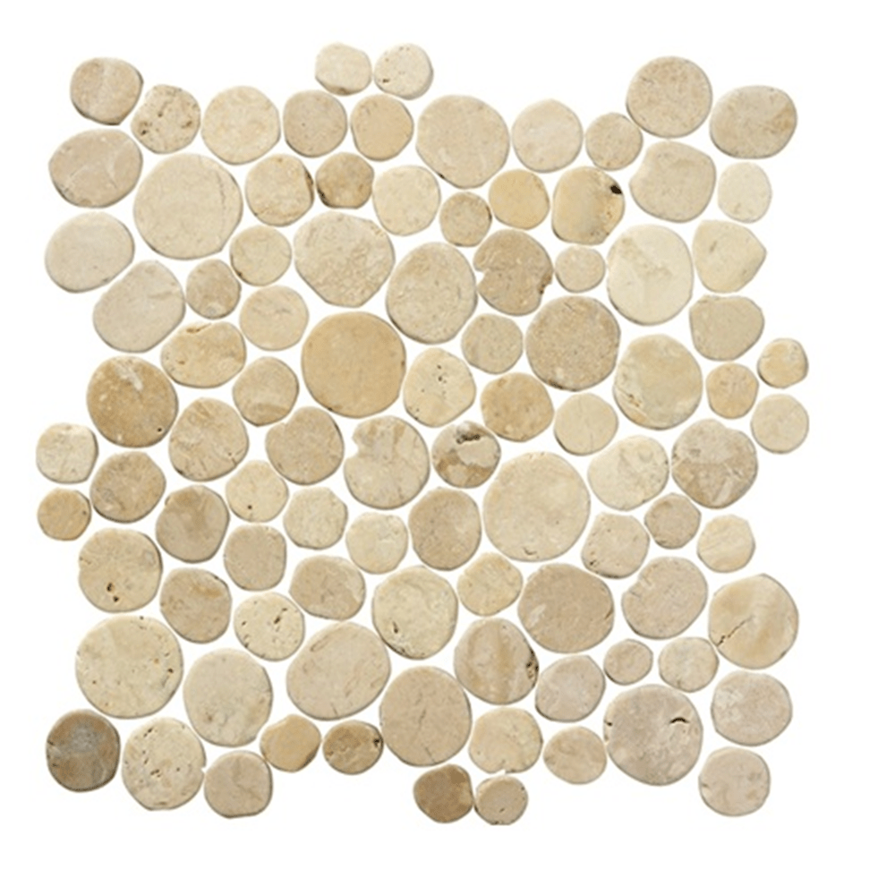 Terre d'Azur Stone - Marble White/Biancone 10x10 cm - Mozaiektegel.com