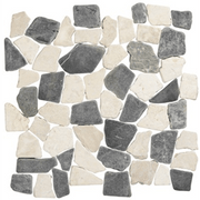 Terre d'Azur Stone Palladiana Biancone/Silva Grey 30x30 cm - Mozaiektegel.com