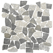 Terre d'Azur Stone Palladiana Perla Grey/Silva Grey 30x30 cm - Mozaiektegel.com