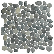 Terre d'Azur Stone Pebbles Antracite 30x30 cm - Mozaiektegel.com