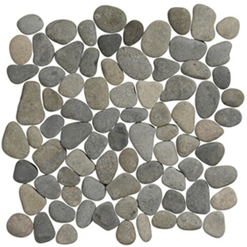 Terre d'Azur Stone Pebbles Black Bali 30x30 cm - Mozaiektegel.com