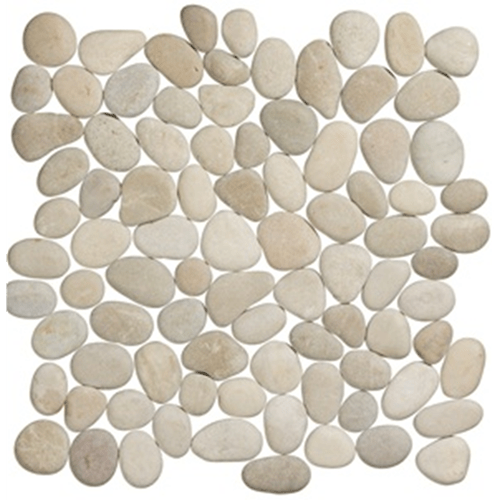 Terre d'Azur Stone Pebbles Crema 30x30 cm - Mozaiektegel.com