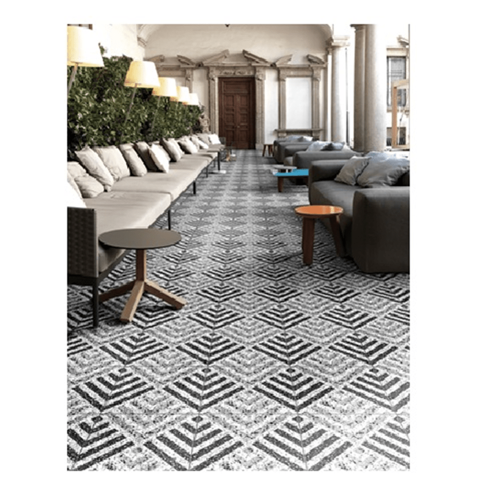 Terre d'Azur Terrazzo 1930 Decor - 4 20x20 cm - Mozaiektegel.com