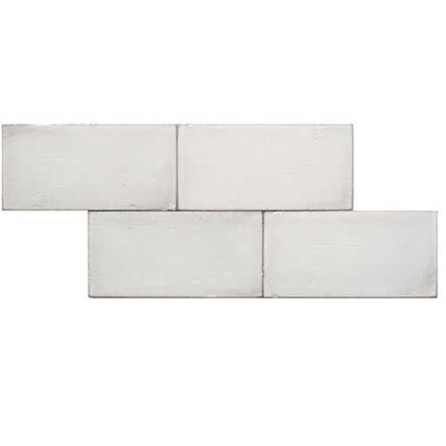 Terre d'Azur Terre - Spatula Bianco 10x20 cm - Mozaiektegel.com
