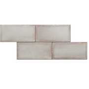 Terre d'Azur Terre - Spatula Grigio - Calce 10x20 cm - Mozaiektegel.com