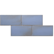 Terre d'Azur Terre - Spatula Indaco 10x20 cm - Mozaiektegel.com