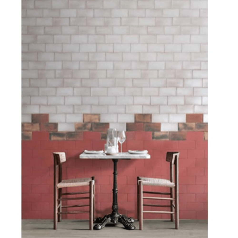 Terre d'Azur Terre - Spatula Mattone 10x20 cm - Mozaiektegel.com