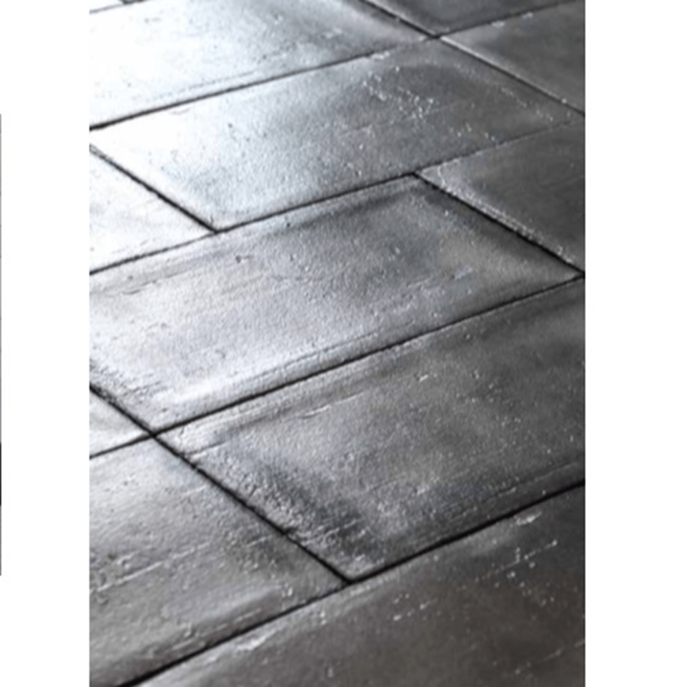 Terre d'Azur Terre - Spatula - Metallo Argento Anitco 10x20 cm - Mozaiektegel.com